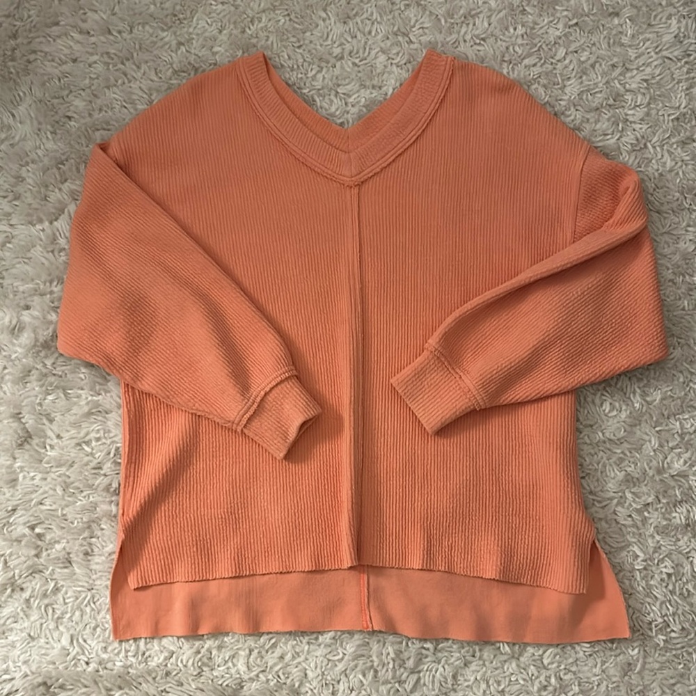 Aerie V-Neck Long Sleeve Top - Size Small